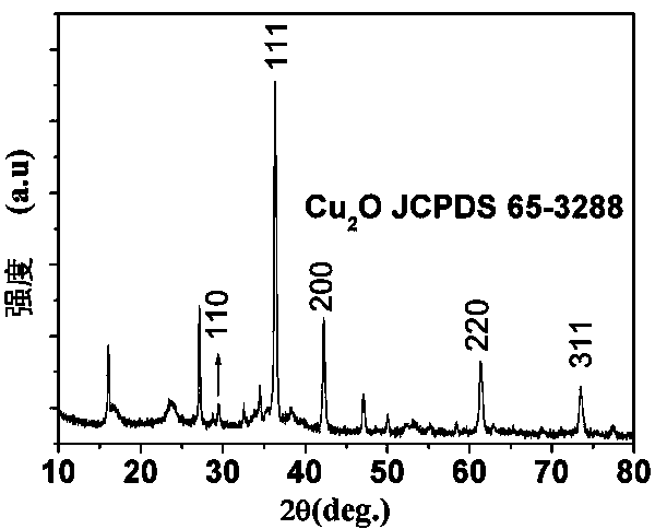 Cuprous oxide nanowire material and preparation method thereof