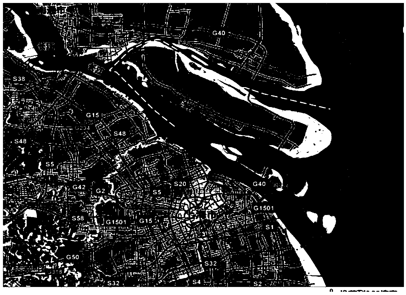 Method for carrying out south-to-north water diversion along coastline cofferdam