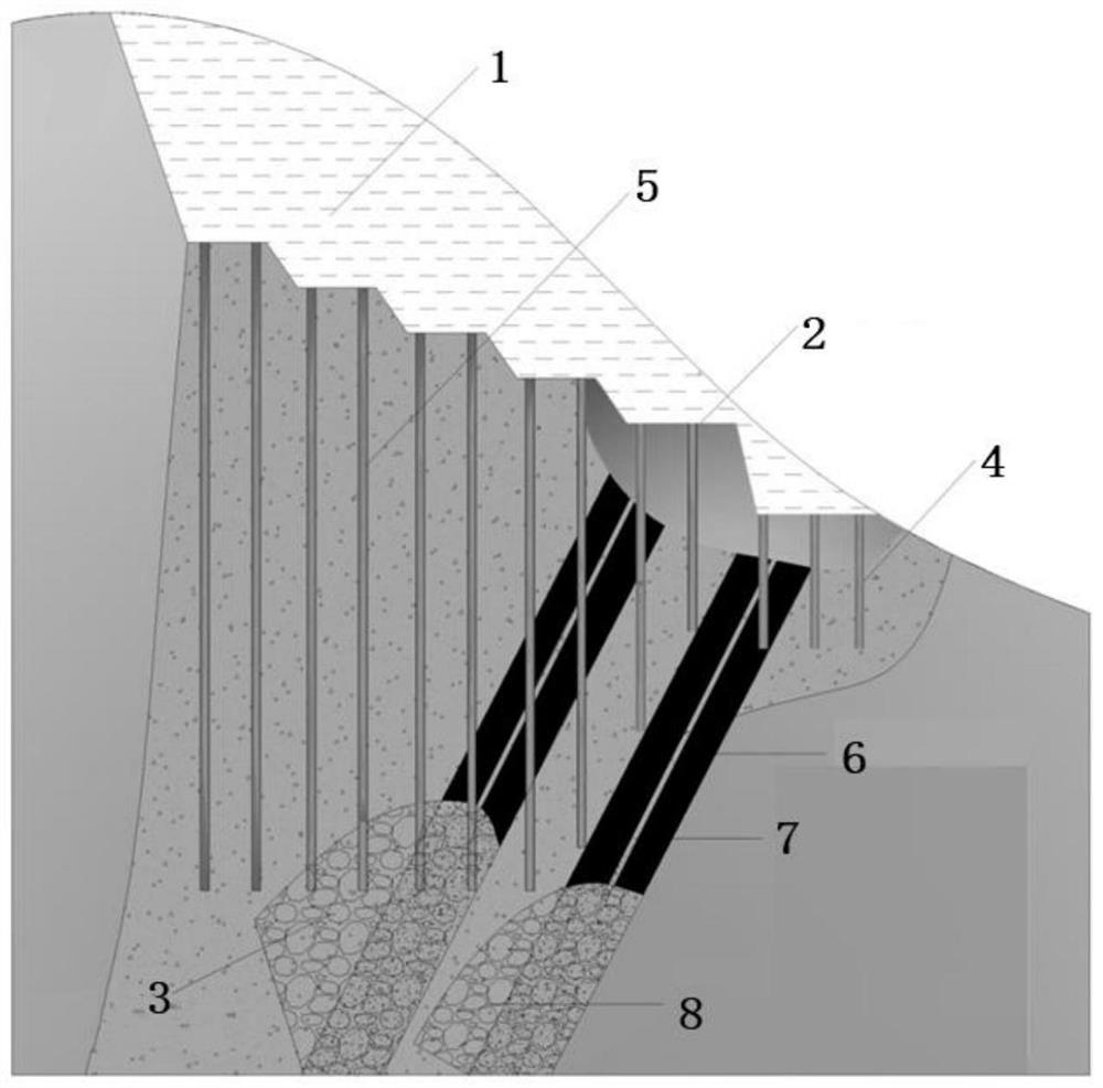 A control method for controlling oxygen suffocation in the shallow part of coalfield fire area where mine fire and surface fire coexist