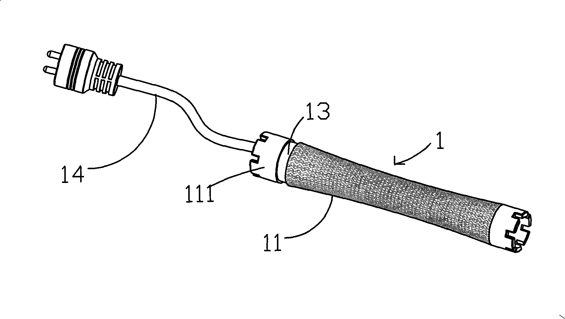 Waterproof type curling bar and manufacturing method thereof