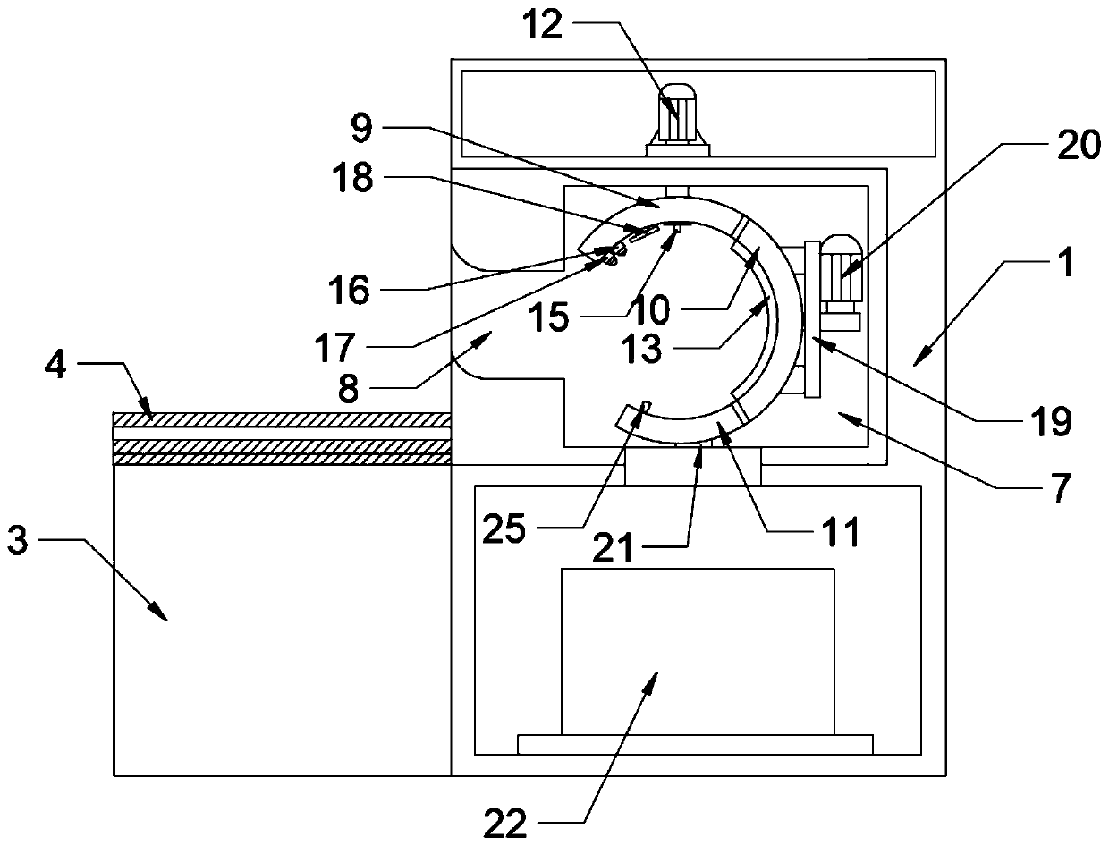 A surface treatment device for rolls