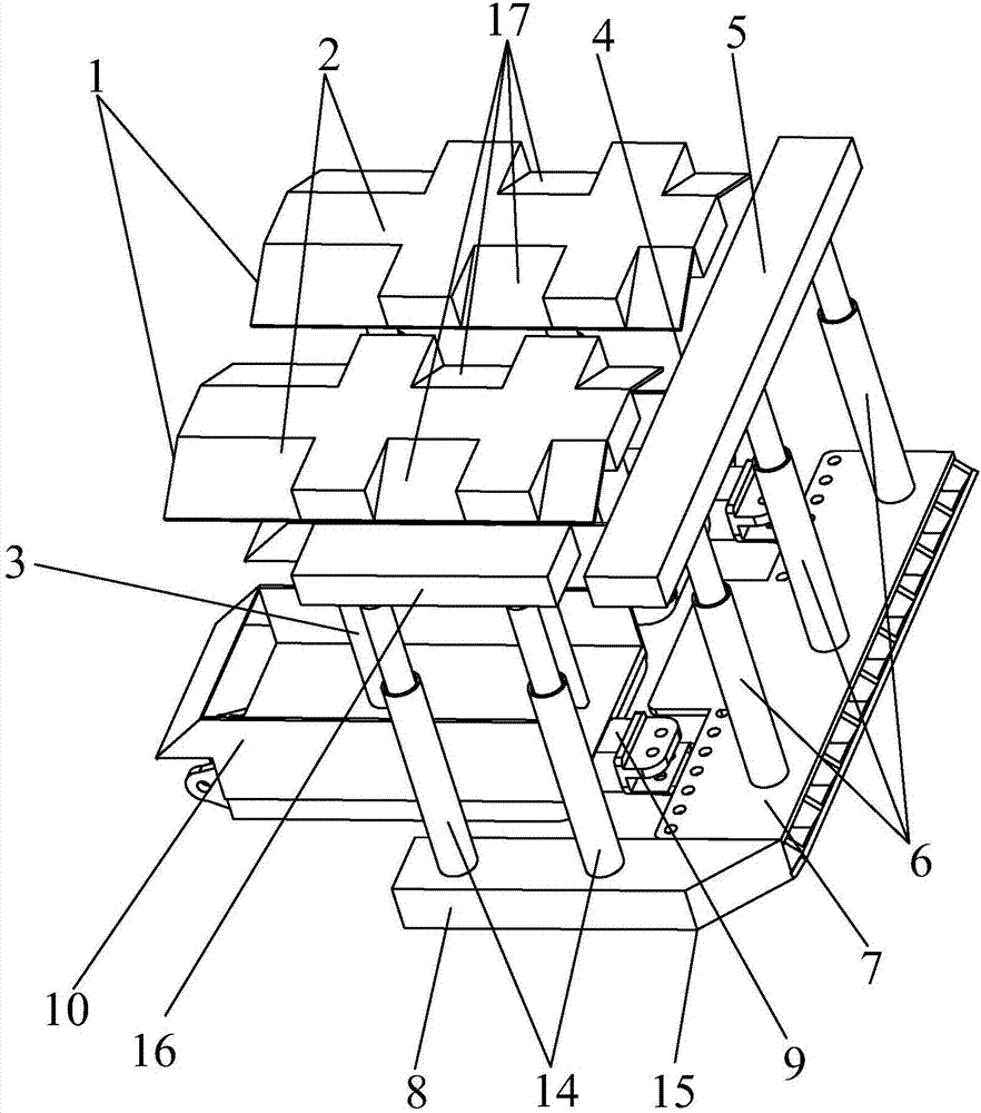 Timbering device for hydraulic support withdrawing and fully-mechanized mining timbering equipment