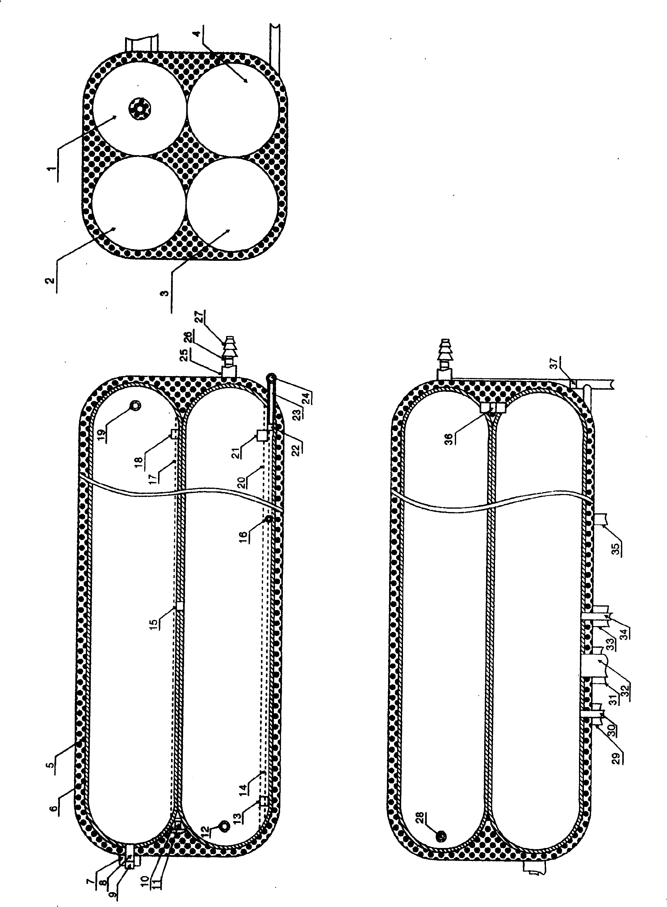 Multifunctional high pressure vapour storage warehouse