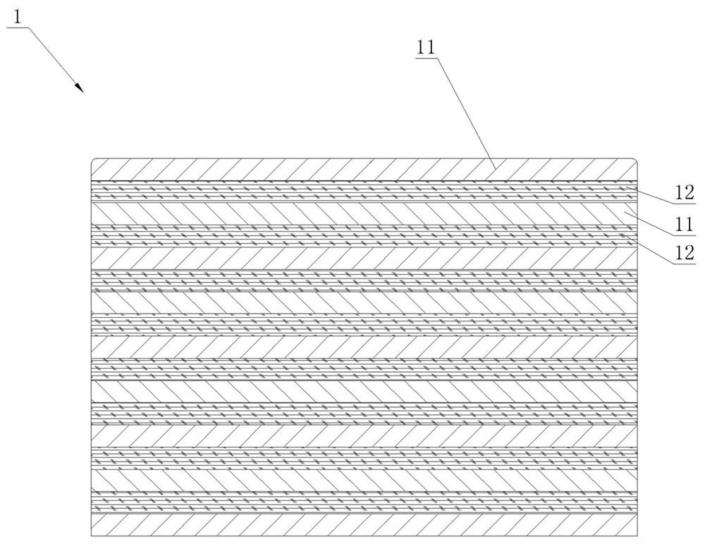 Bamboo-wood composite material coated plate and production process thereof