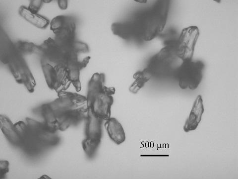 A method for preparing flaky ibuprofen crystals from aqueous solution by adding crystal form control agent
