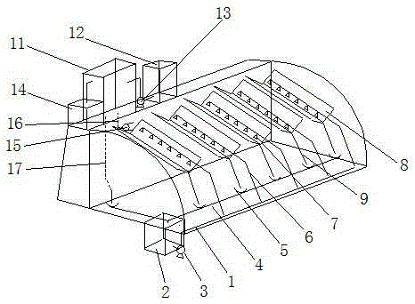Enclosed daylight greenhouse cooling apparatus