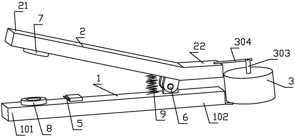 Cylinder moving type film bag opening device