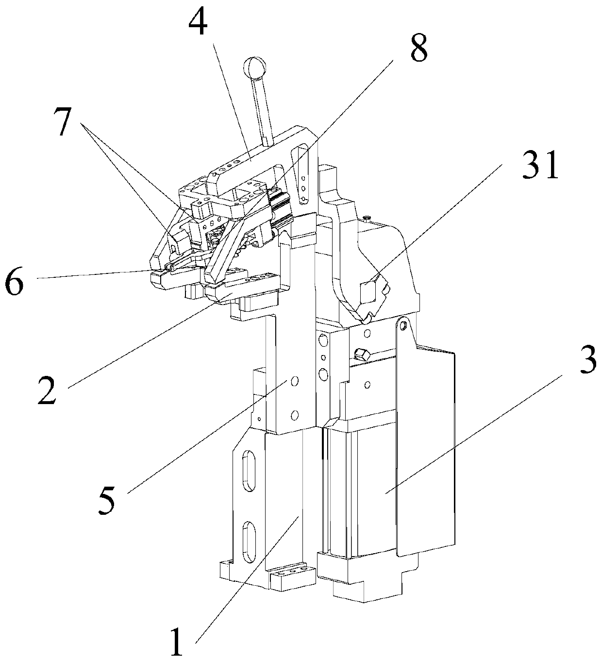 A lock positioning tooling