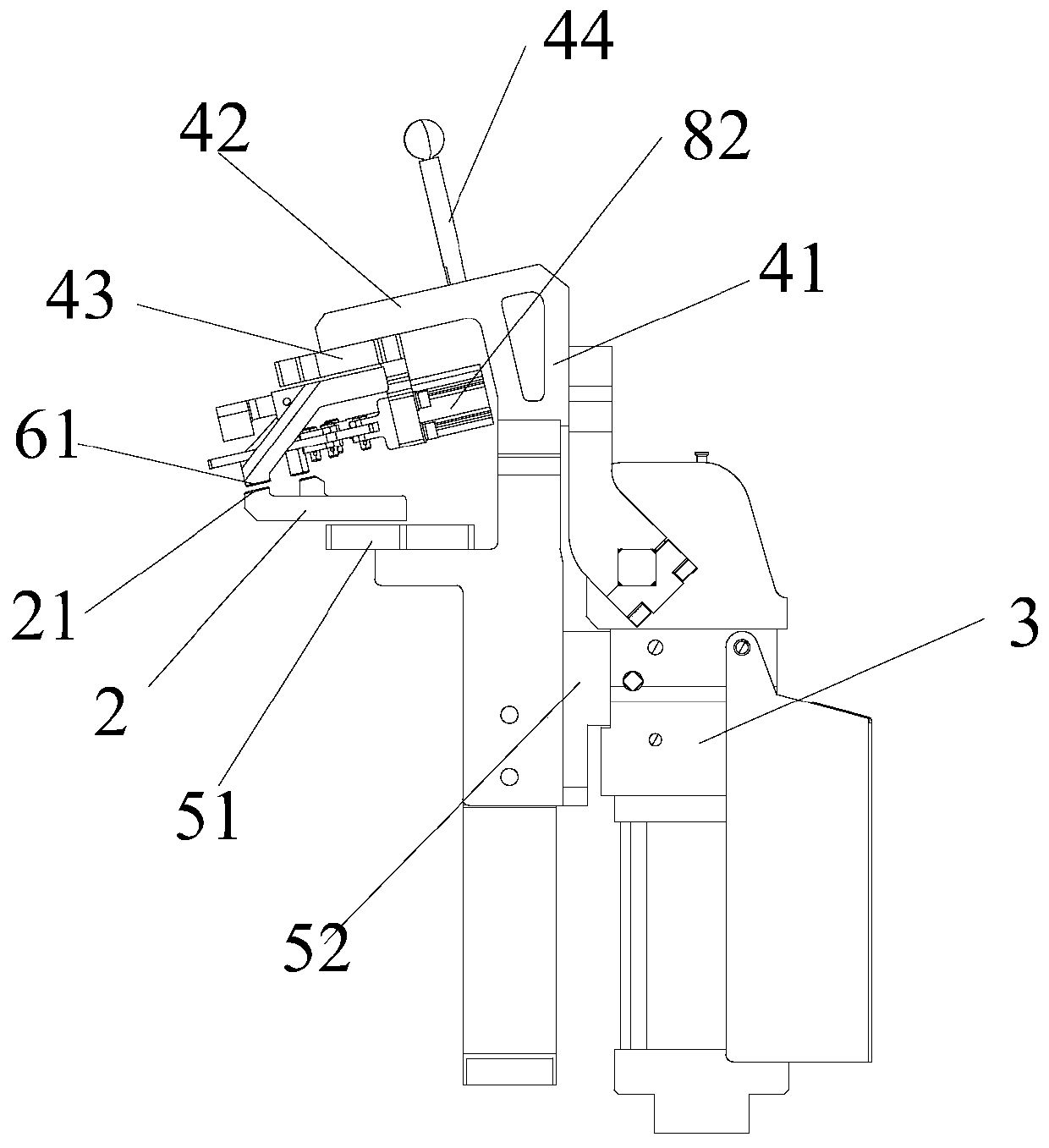 A lock positioning tooling