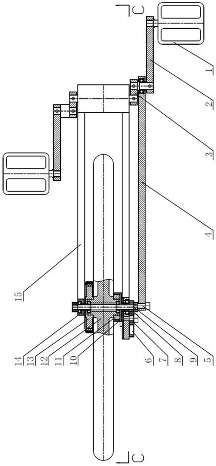 Bicycle gear rocker transmission mechanism