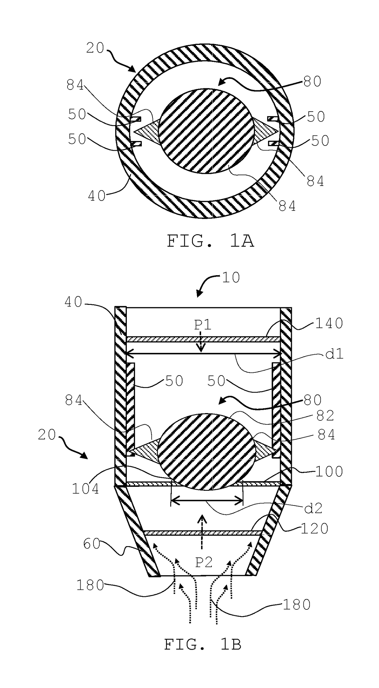 Air admittance and check valve