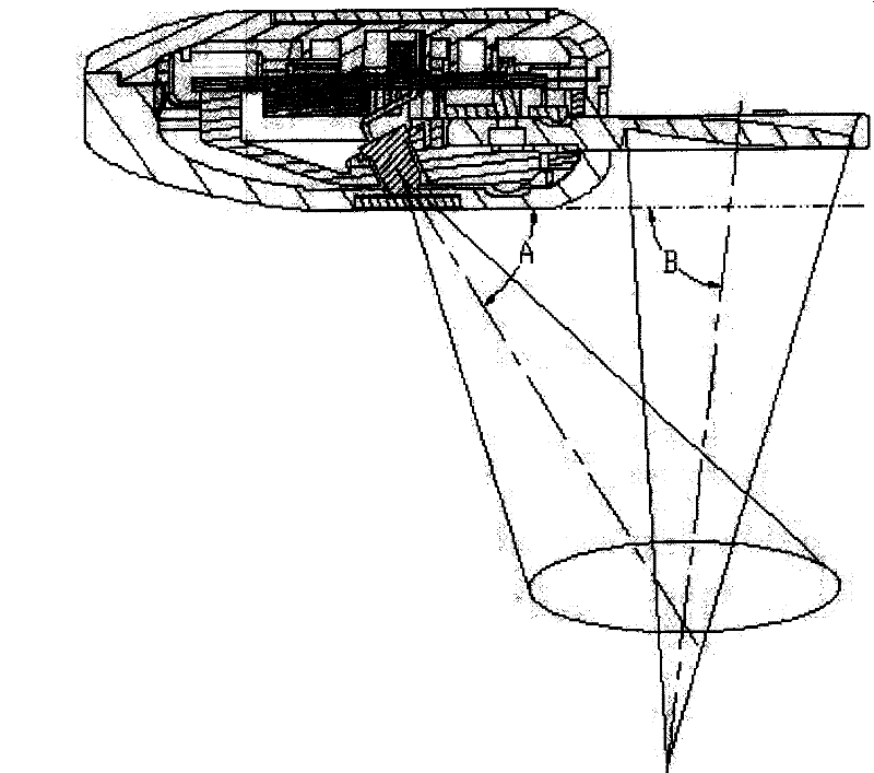 Magnifying glass with illuminating effect mounted on small-sized electric appliance and application thereof