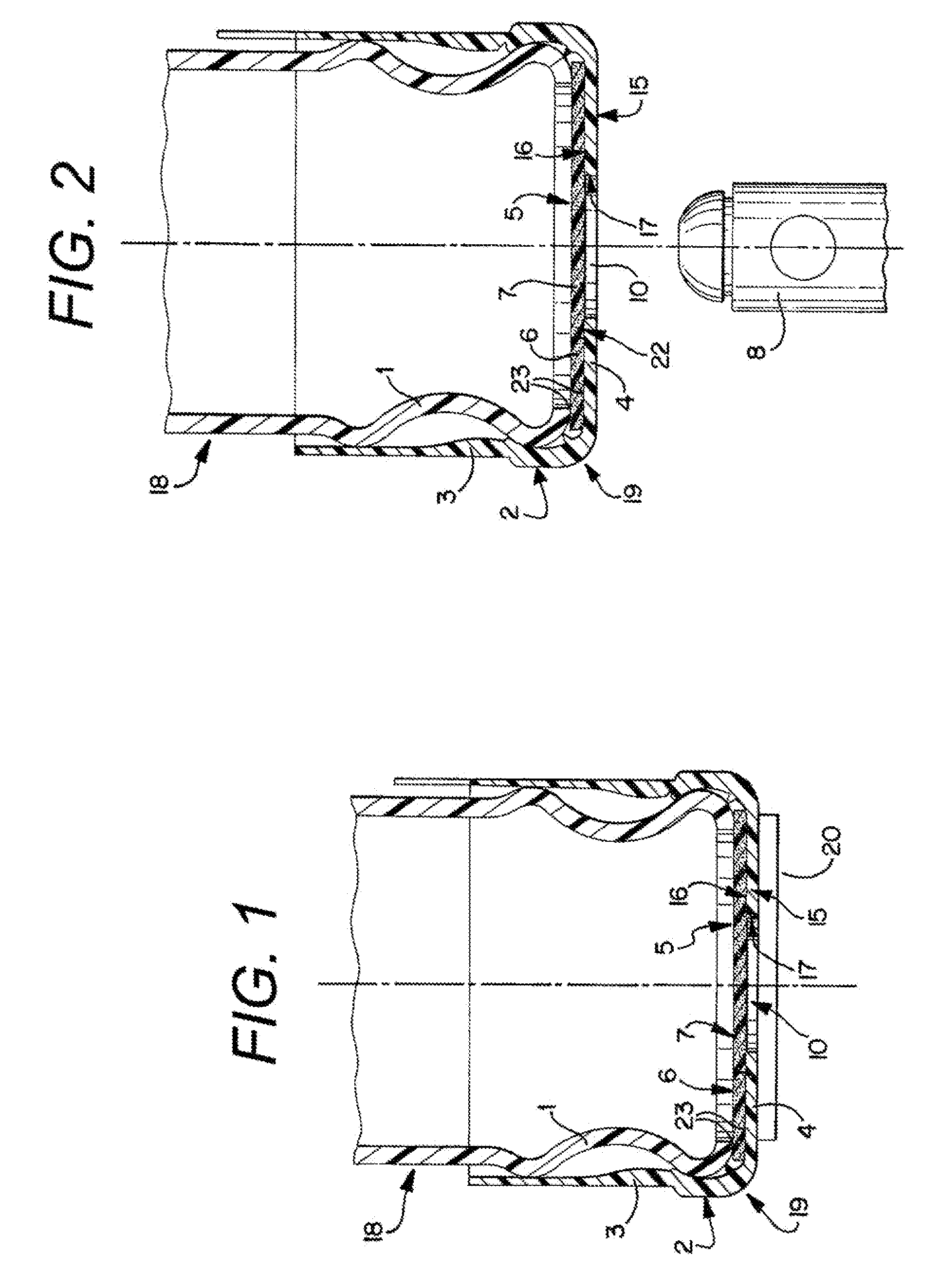 Probe actuated bottle cap