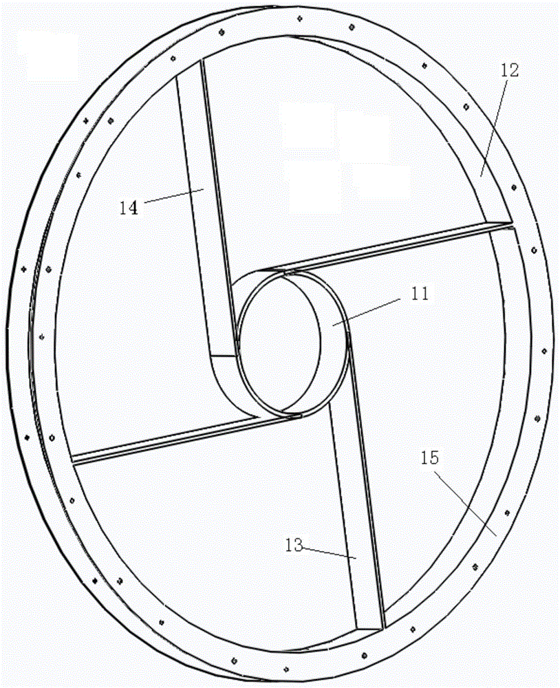 A space camera secondary mirror support structure