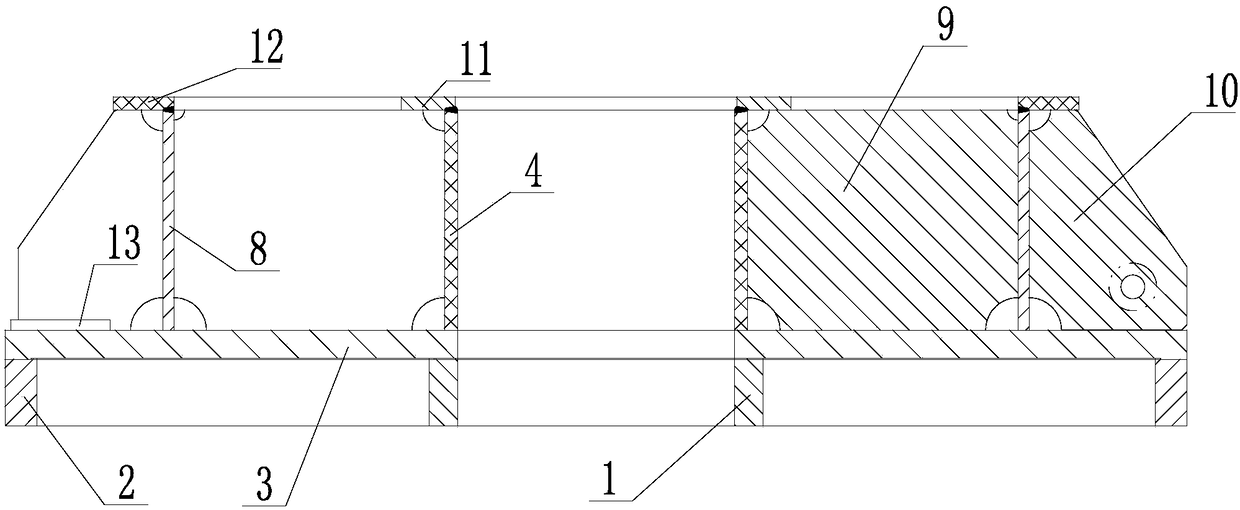 Welding method of outer cylinder and bottom plate in base of lower core shell of high temperature gas-cooled reactor
