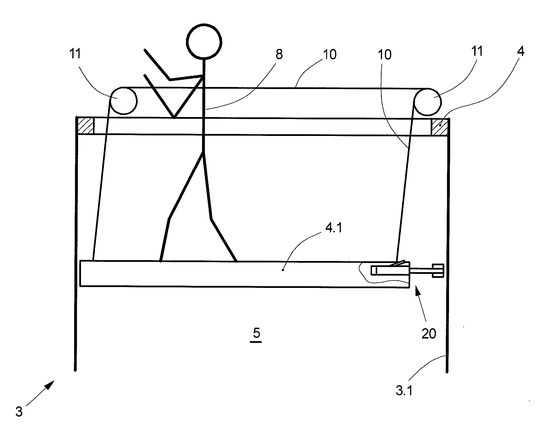 Elevator Car with Lowerable Roof