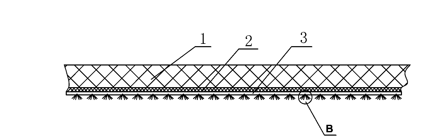 All fiber anti-skidding car foot pat and manufacturing method thereof