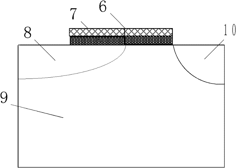 Low-power consumption tunneling field effect transistor (TFET) of fork-structure grid structure