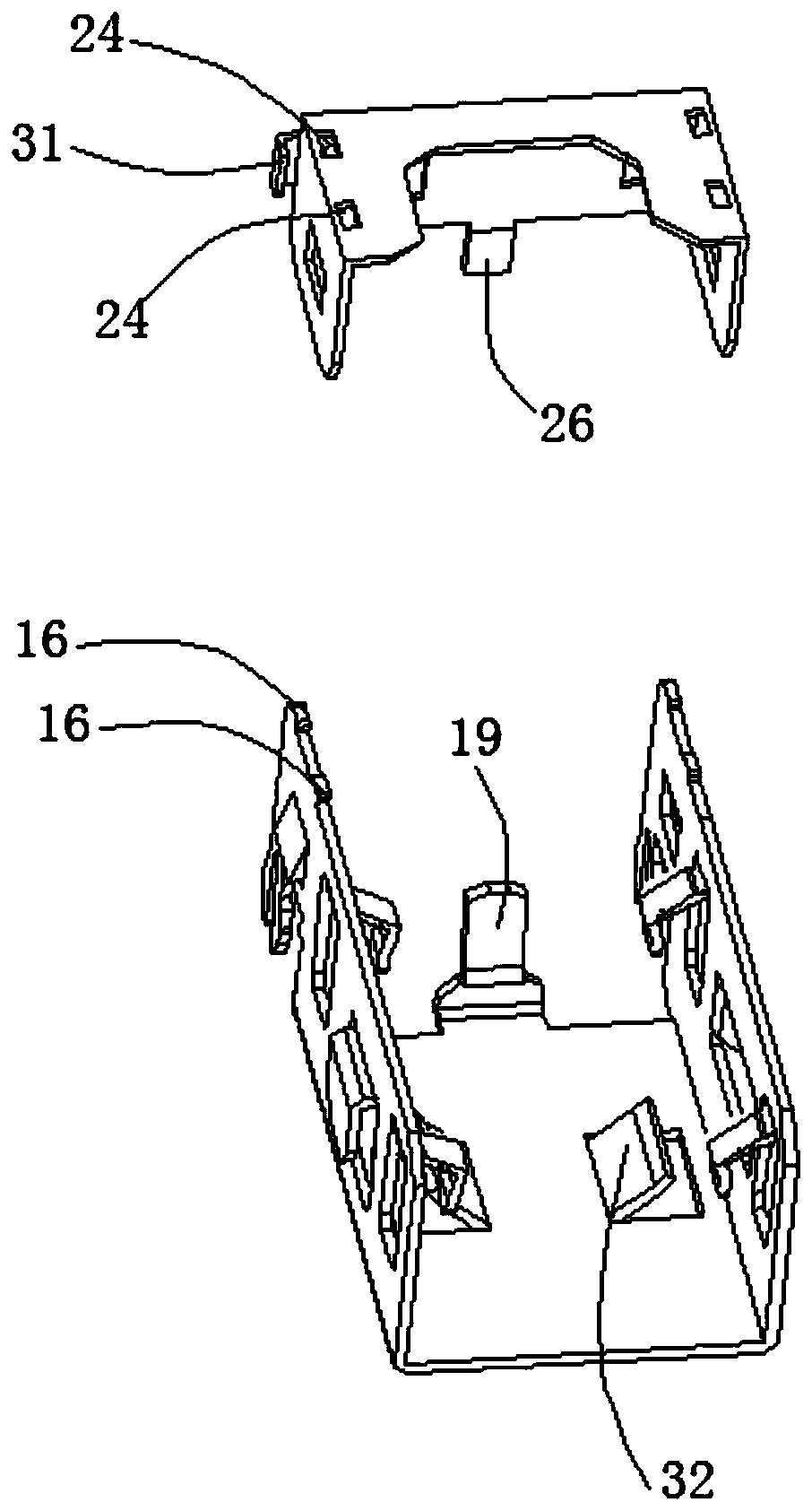 Edge-on capacitor fixing bracket and device thereof