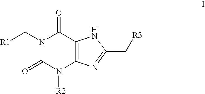 Amide substituted xanthine derivatives