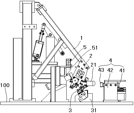 Automobile trunk lock dynamic testing machine