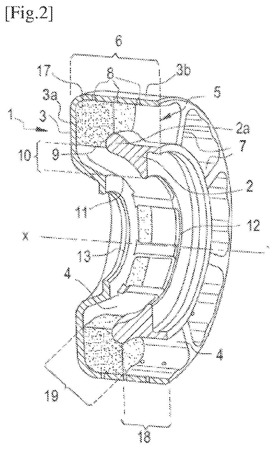 Part for a turbomachine centrifugal breather having a filtering mesh