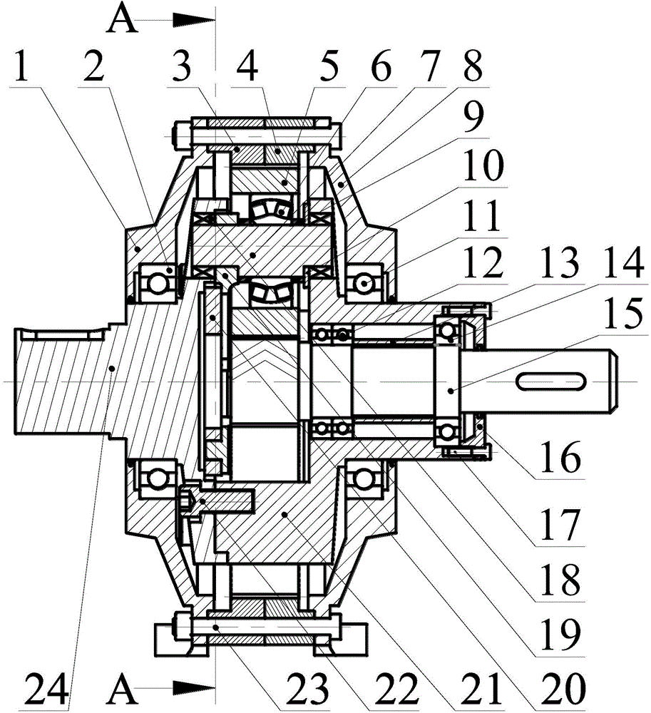 Eccentric shaft-connecting rod combined type load averaging method and speed reducer adopted in method