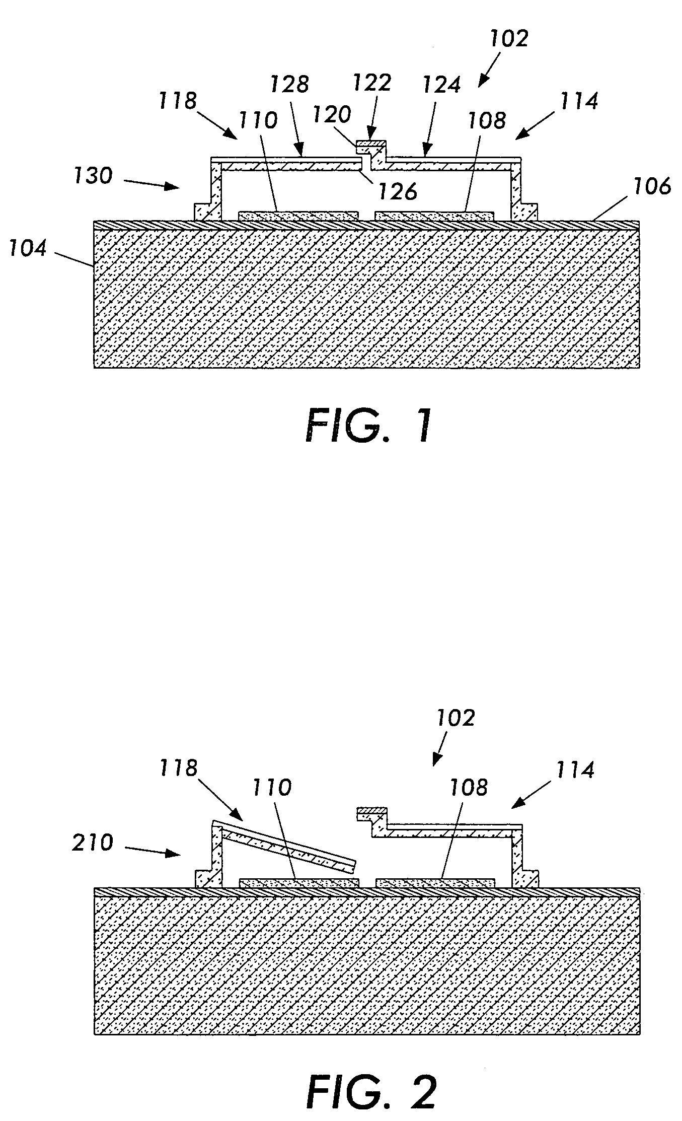 Electromechanical memory cell with torsional movement