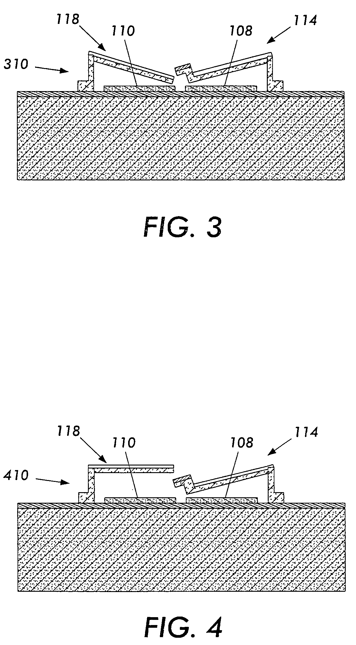 Electromechanical memory cell with torsional movement