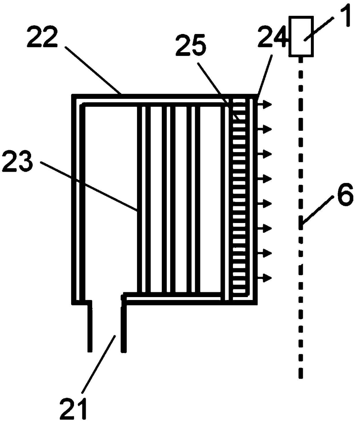 A device and method for electrospinning using melt-blown ultrafine fibers