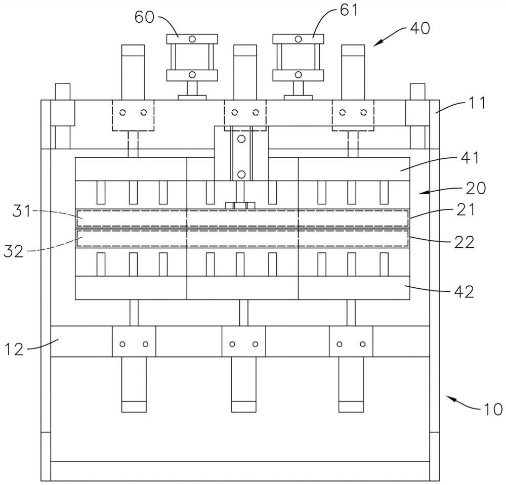 Bonding mechanism and bonding method of inner bag and outer bag of double-layer bag