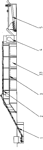 Device for producing regenerative polyester bottle chips by using waste plastics and production process thereof