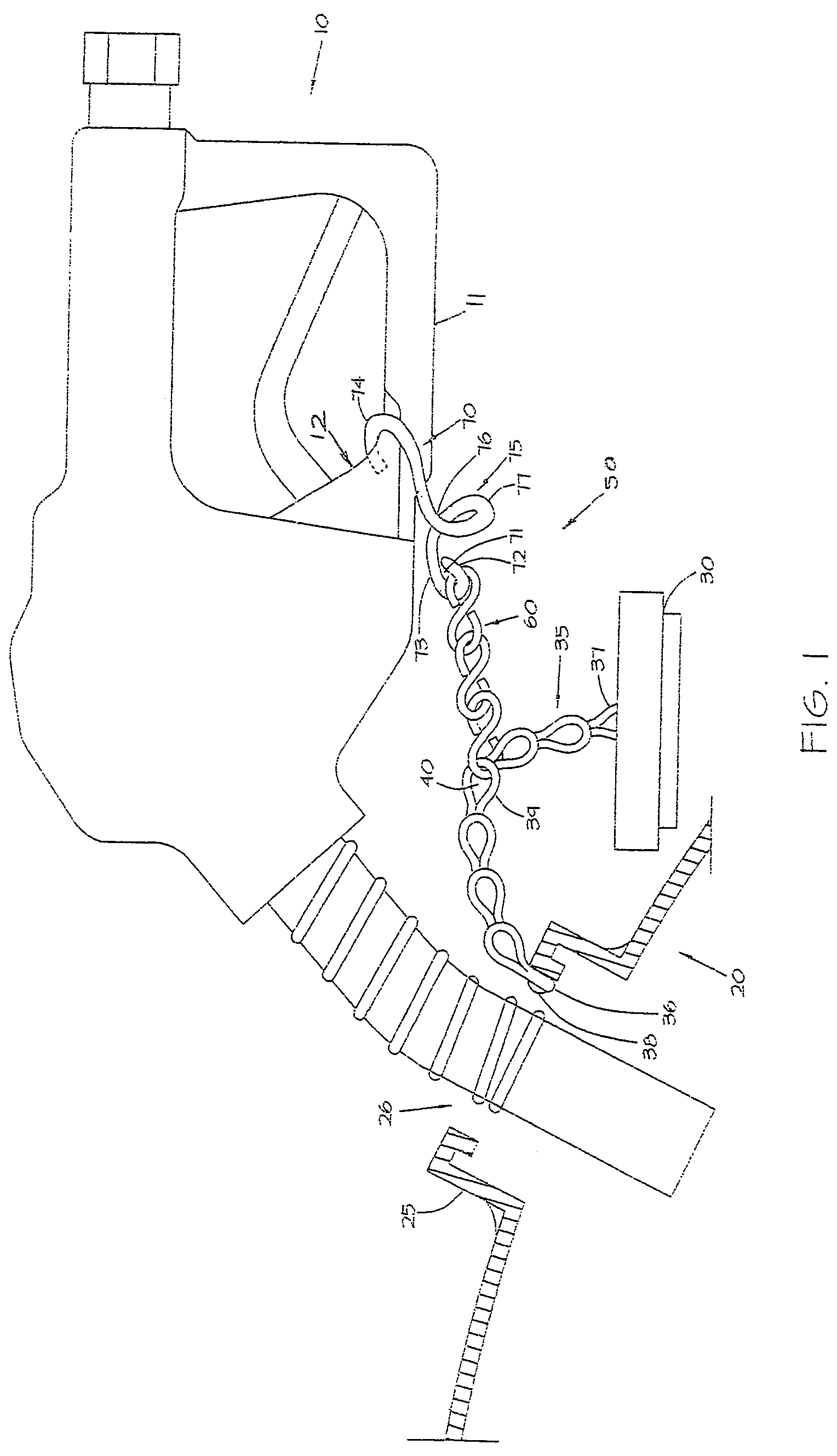 Device for securing a dispensing nozzle to a fill tank
