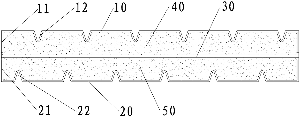 A production process of foam concrete sandwich color steel wallboard