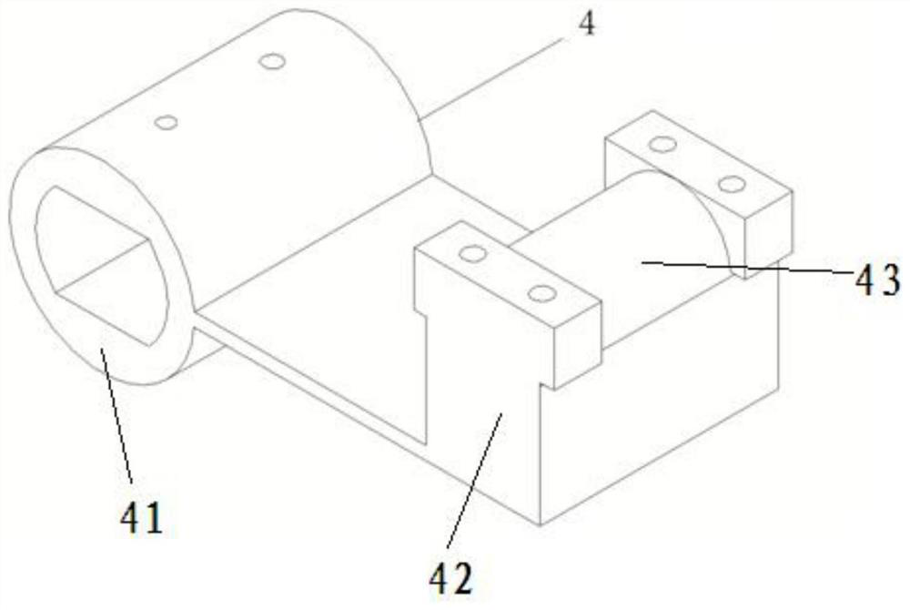 A four-point support fixture for a twin-fuselage model