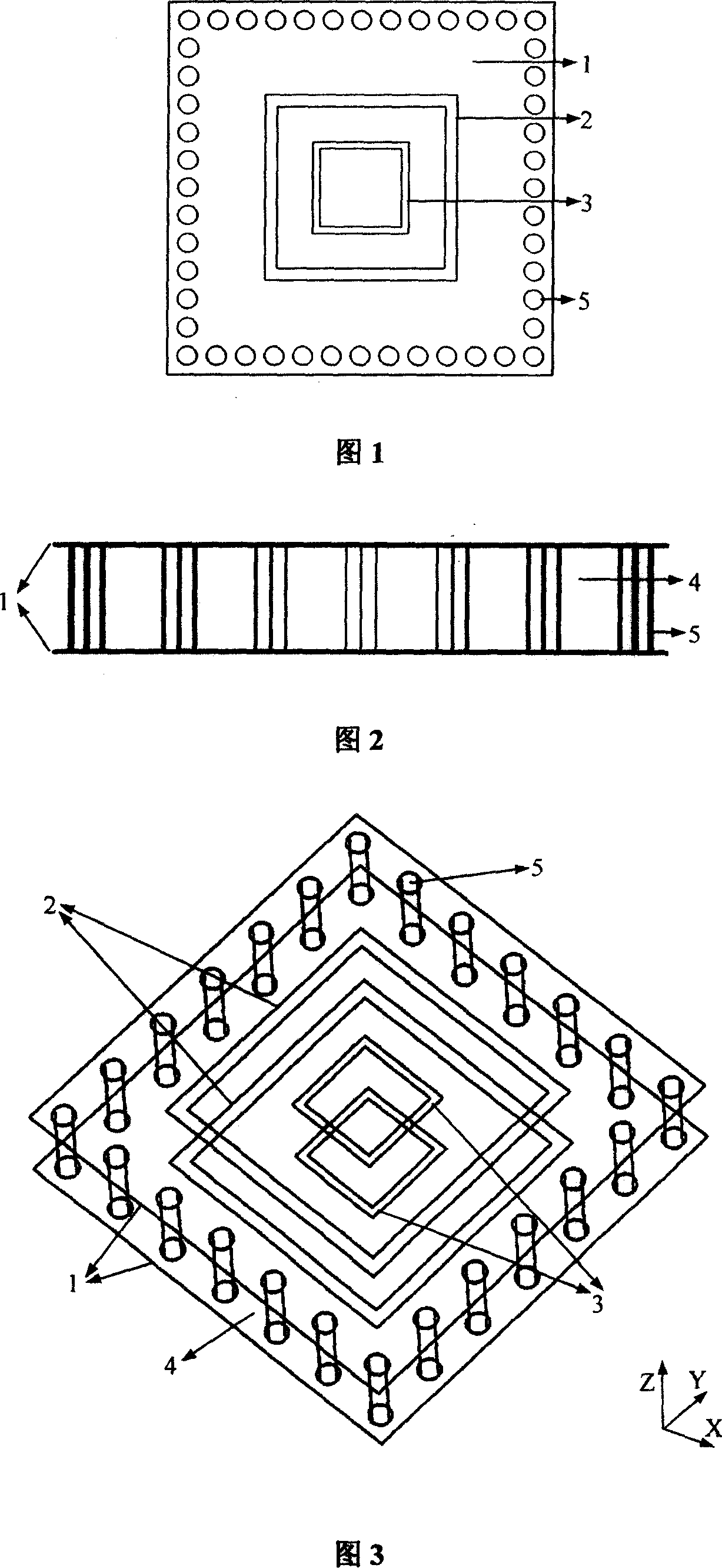 Bi-pass band frequency selective surface