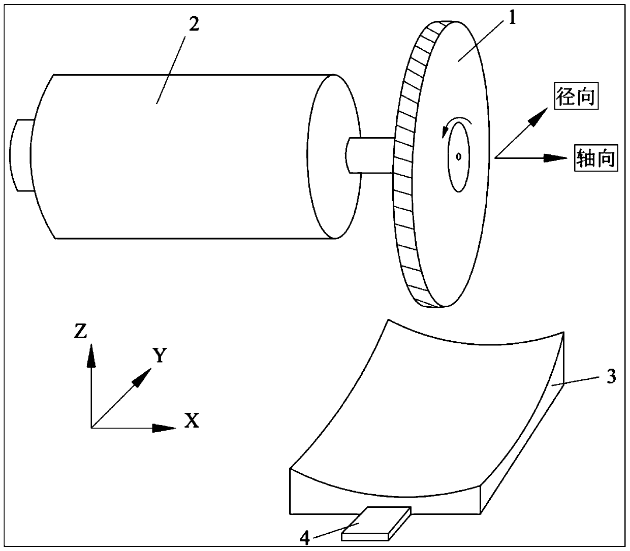 Ultra-precision processing tool and processing method for optically complex surface of single crystal silicon