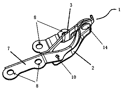 Hair cover hinge structure