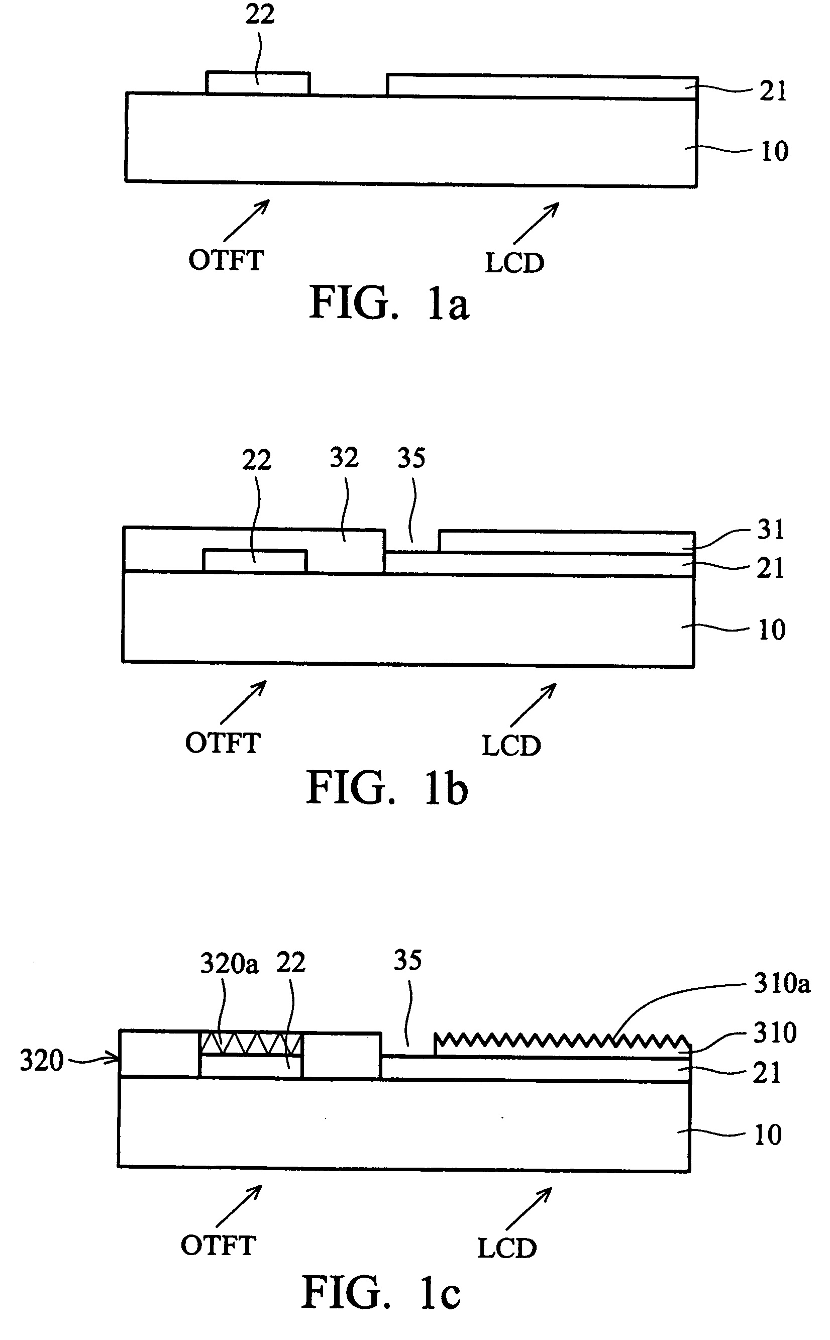 Organic thin film transistor array substrate and method of producing the same