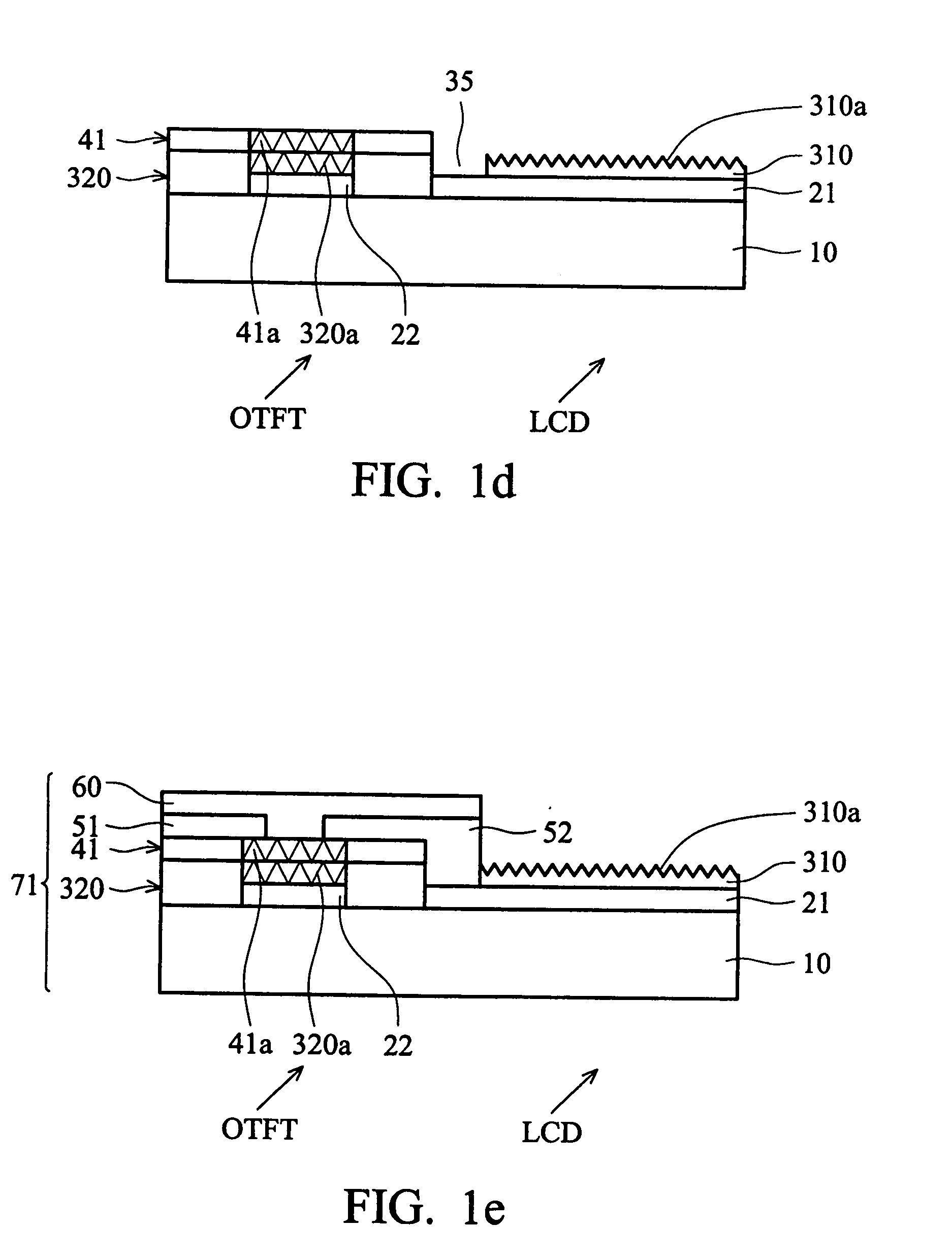 Organic thin film transistor array substrate and method of producing the same