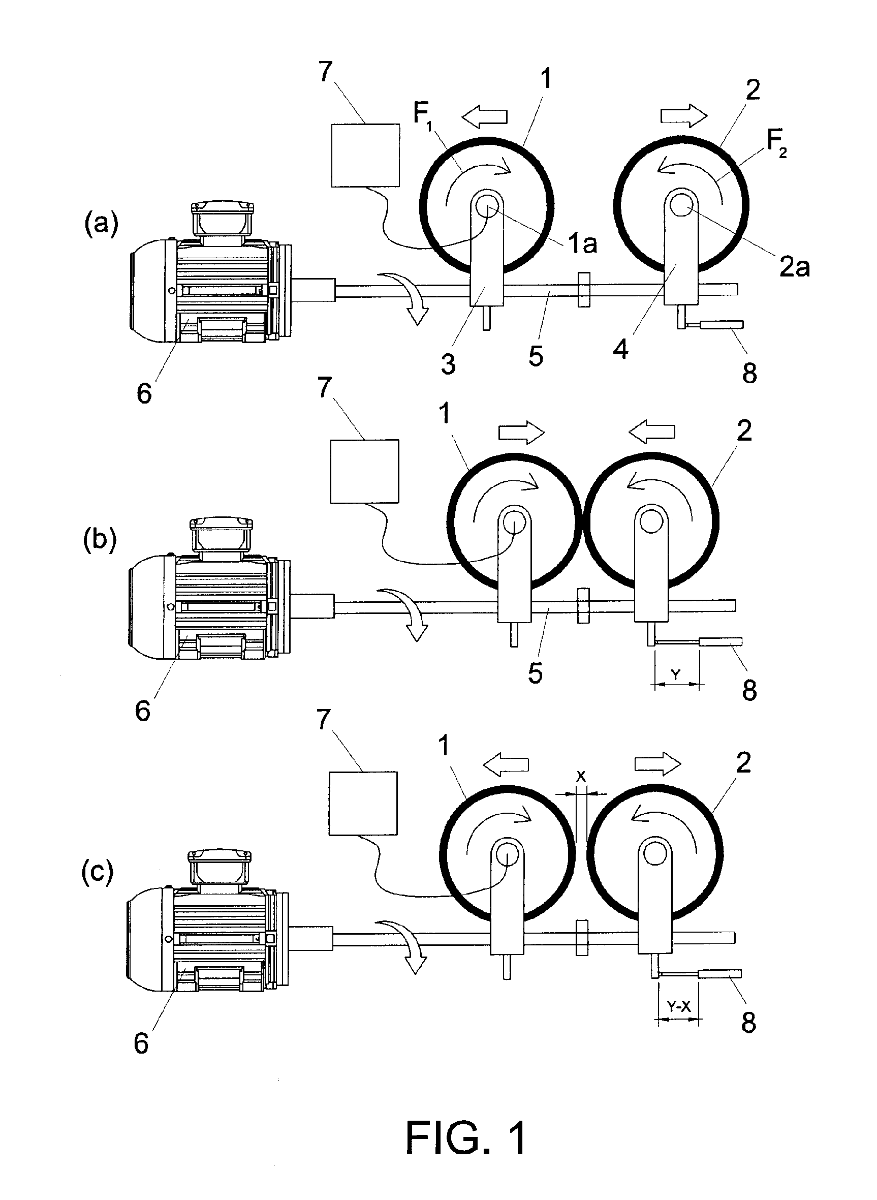 Device For Regulating And Adjusting The Position Of Rollers In Peeling And Re-Peeling Machines For Almonds And Similar Dried Fruits