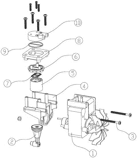 A medical nebulizer silencer compressor air pump