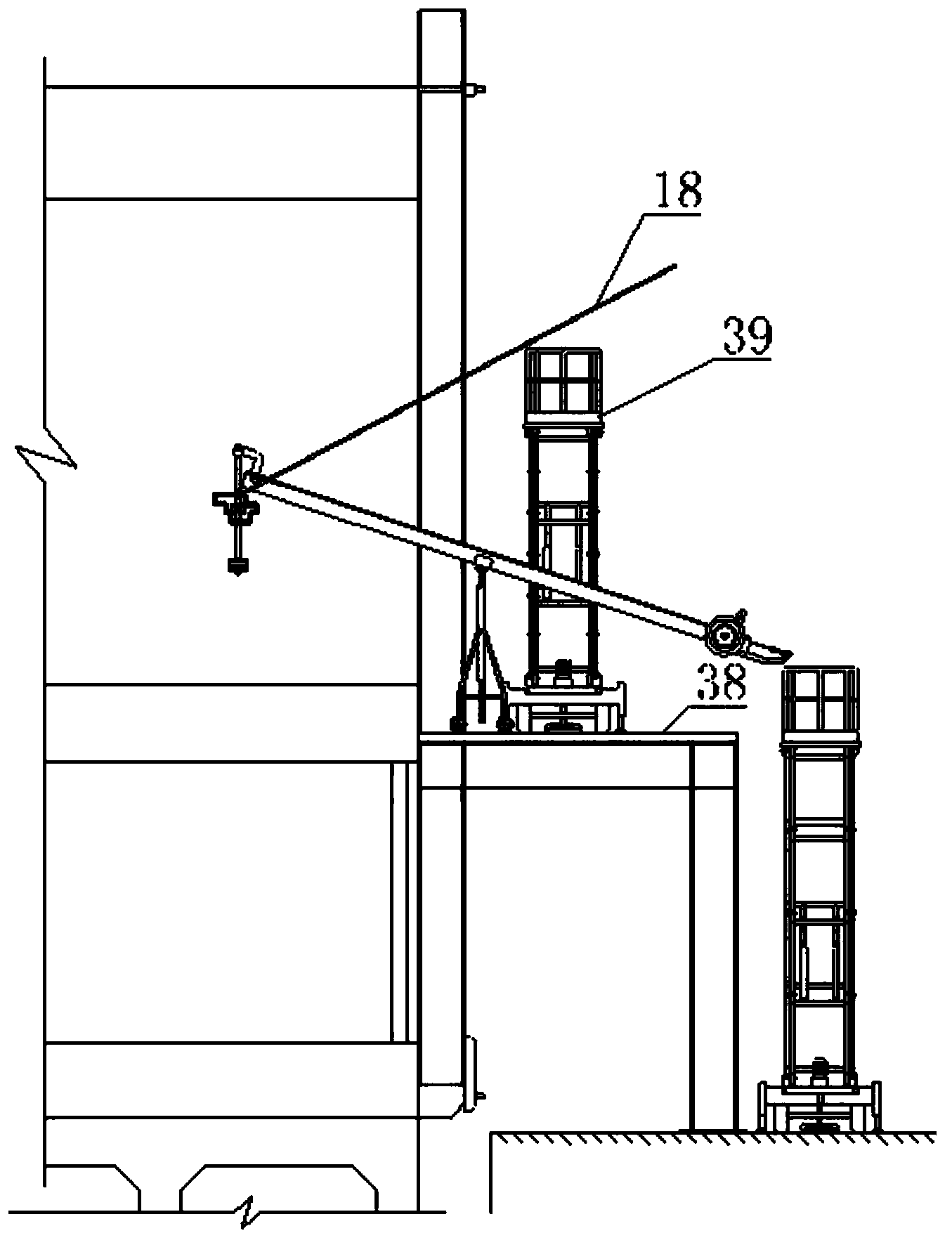 Method for hot repairing of local damage of coking chamber wall of coke oven