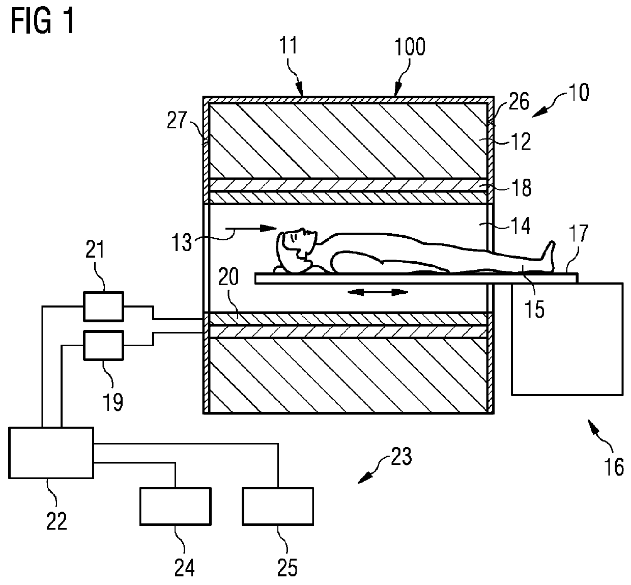 Medical imaging apparatus with a housing