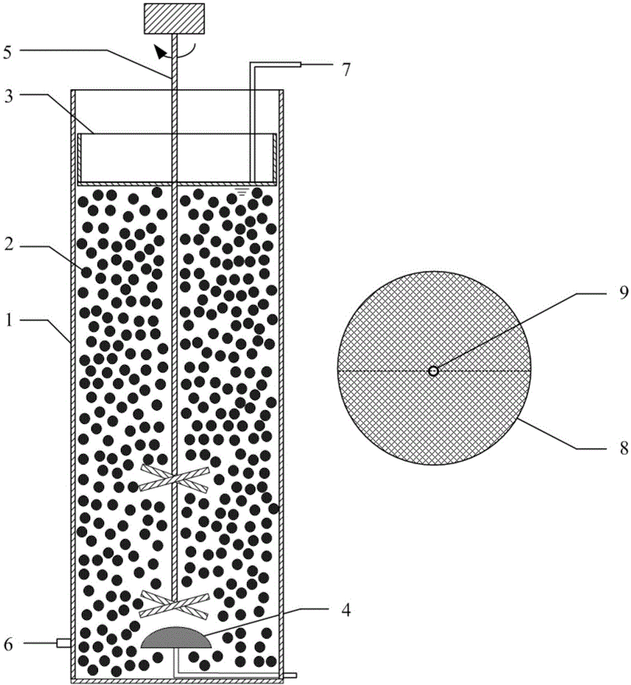 Sequencing-batch type mobile filtration bed sewage treatment method and device