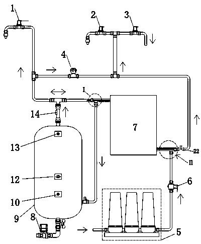 Drinking water device capable of providing different water temperatures