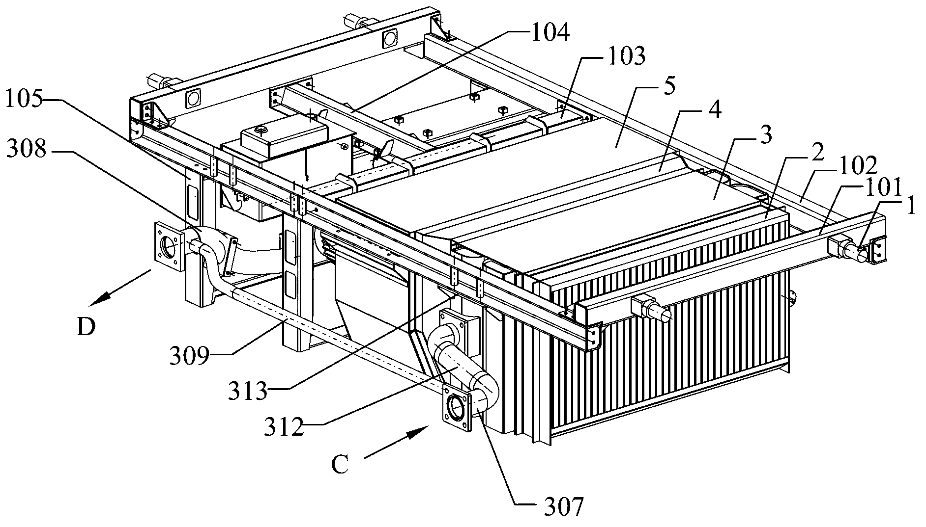 Cooling unit for traction system