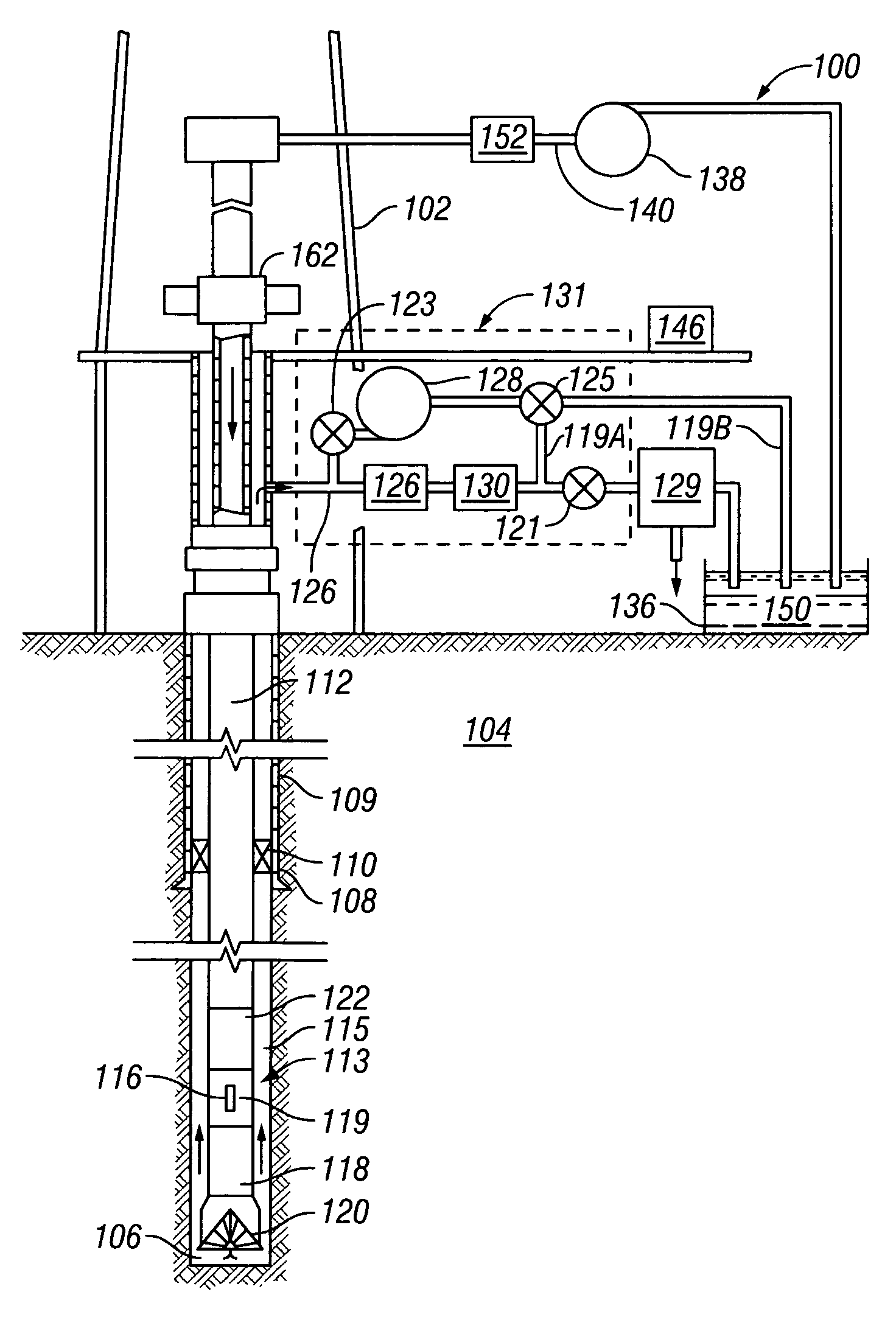 Method for determining formation fluid entry into or drilling fluid loss from a borehole using a dynamic annular pressure control system