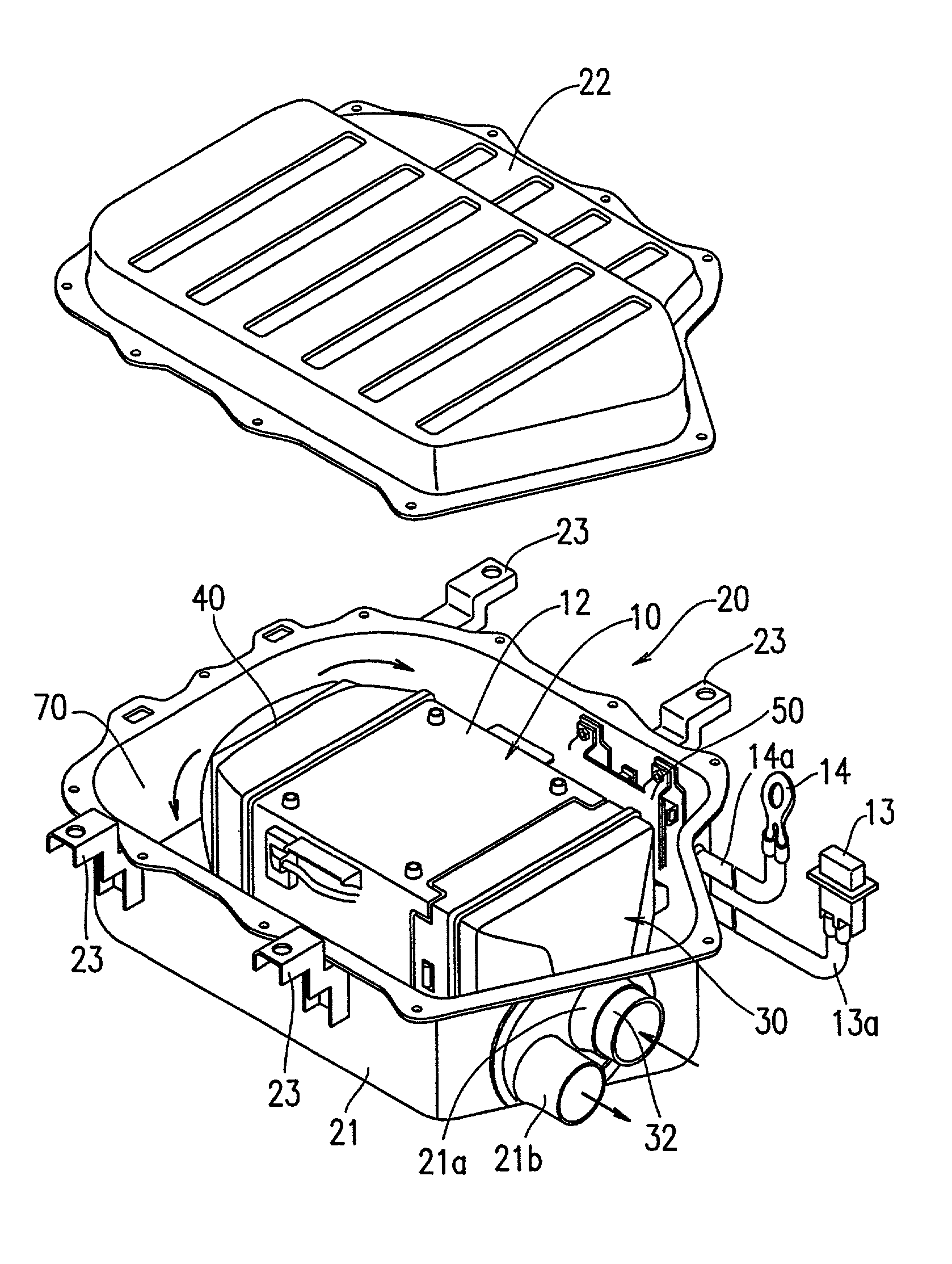 Battery power supply device
