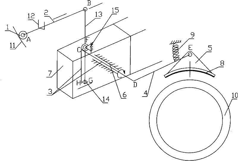 Device for cushioning automobile crash by tires